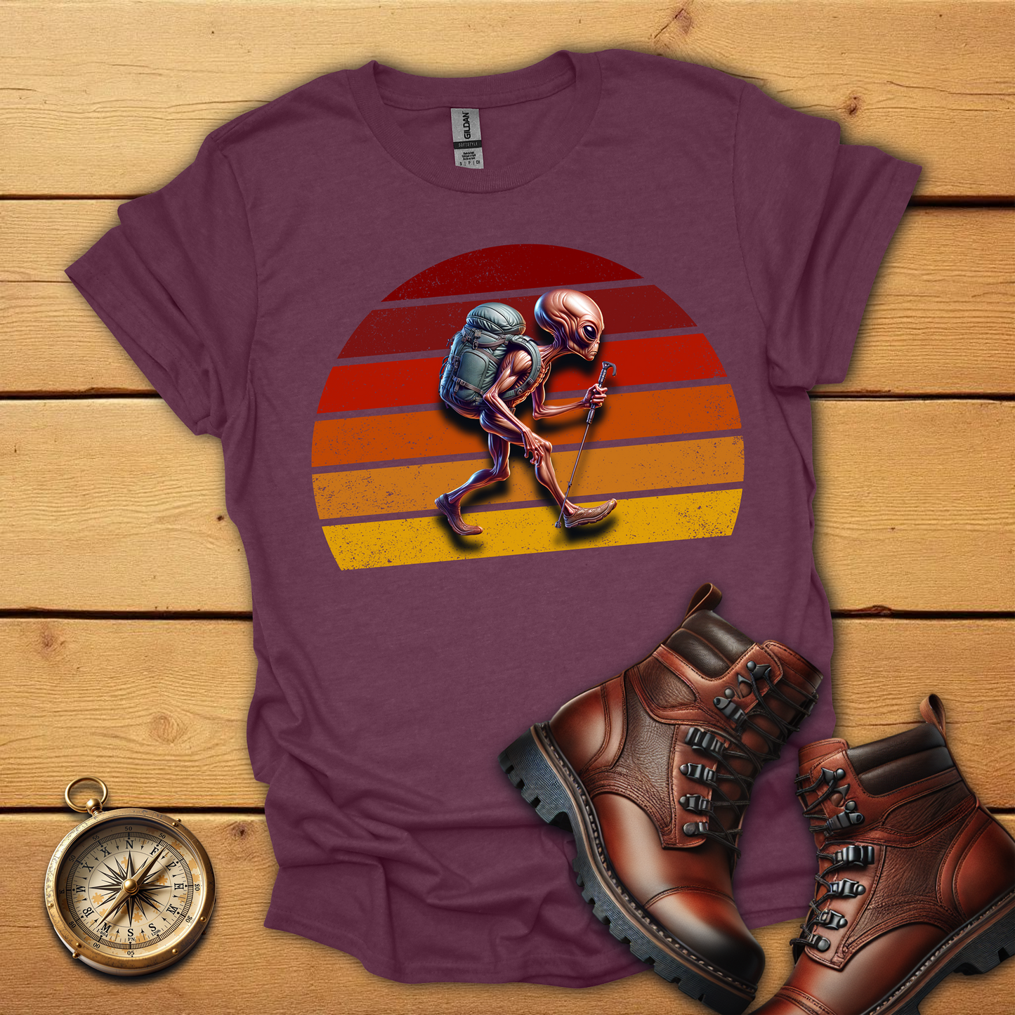Alien hiking T-Shirt