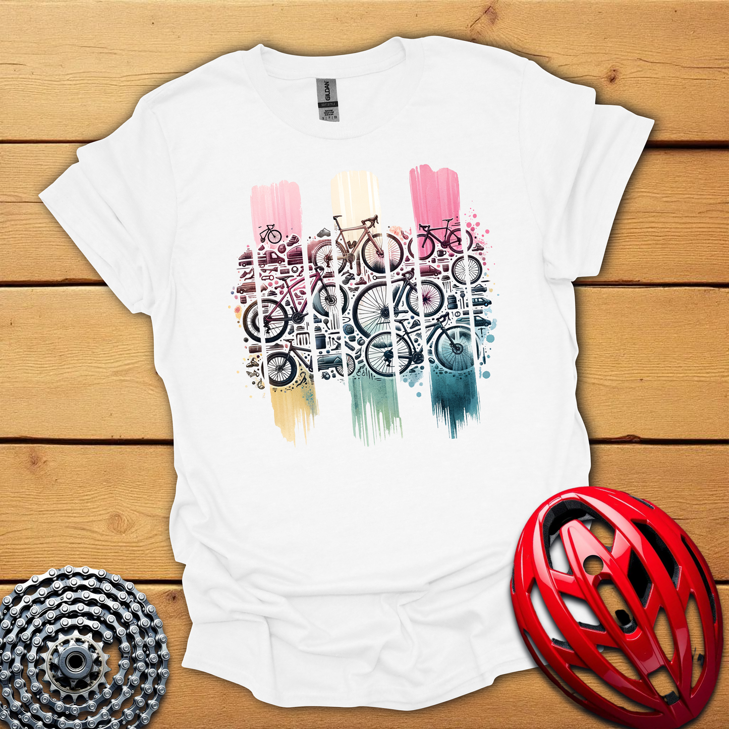 Brush stroke bicycles T-Shirt