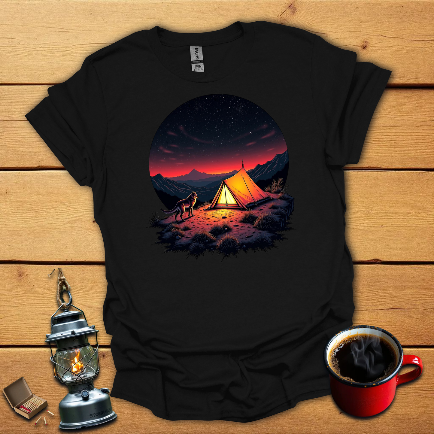 Camping with my Dog T-Shirt
