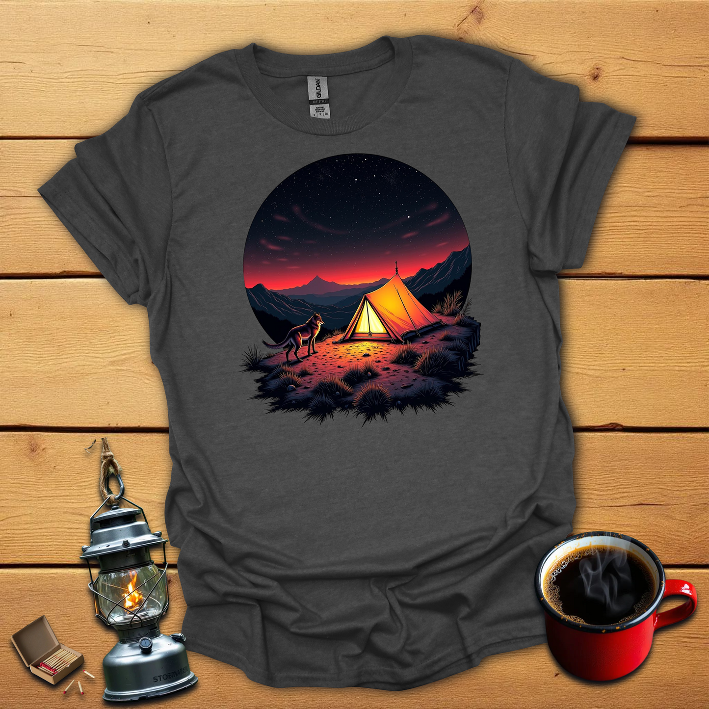 Camping with my Dog T-Shirt