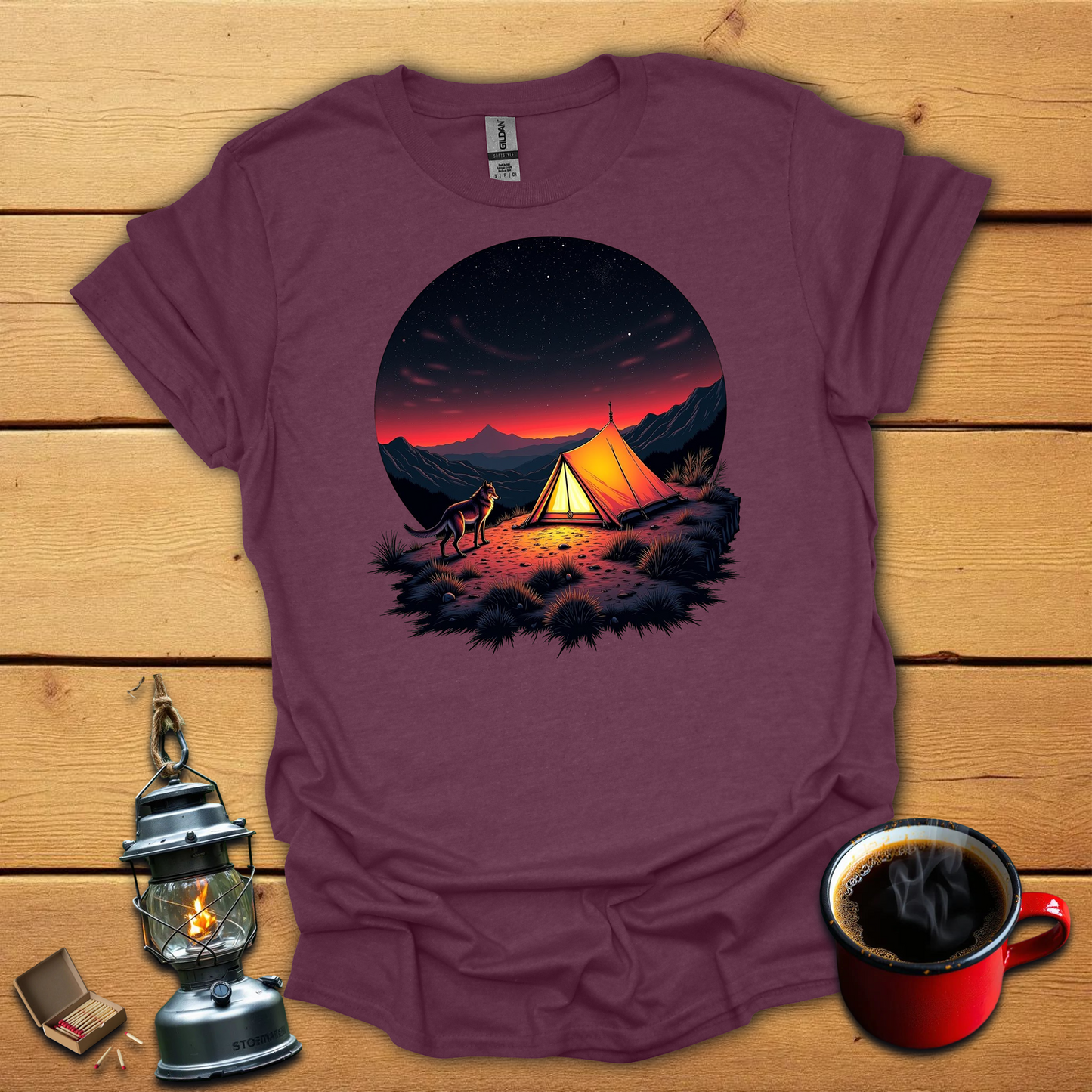 Camping with my Dog T-Shirt