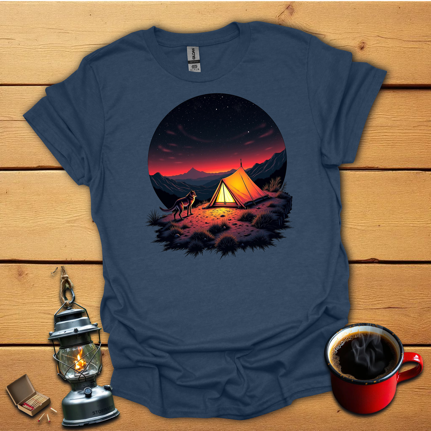 Camping with my Dog T-Shirt