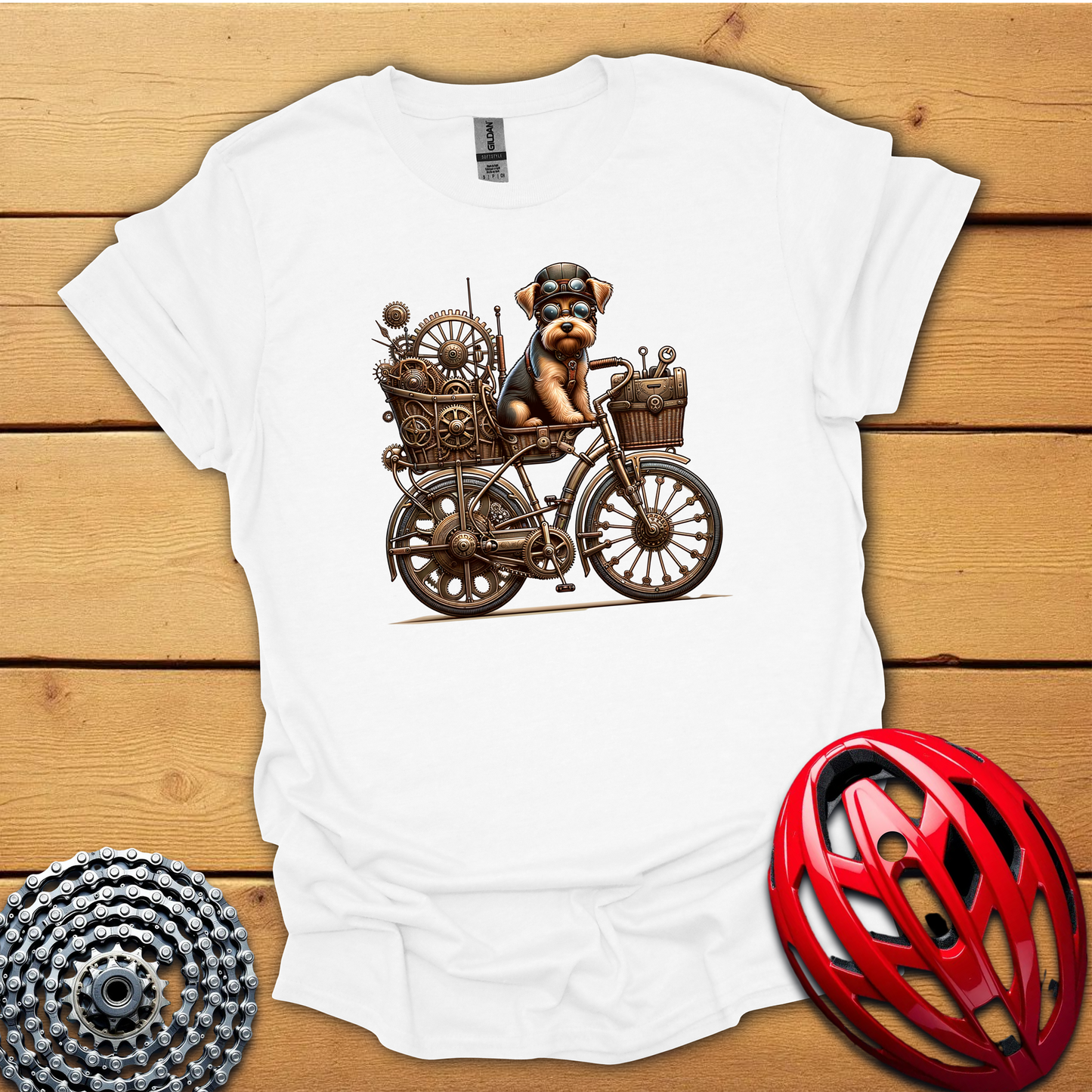 Cycling with dogs T-Shirt