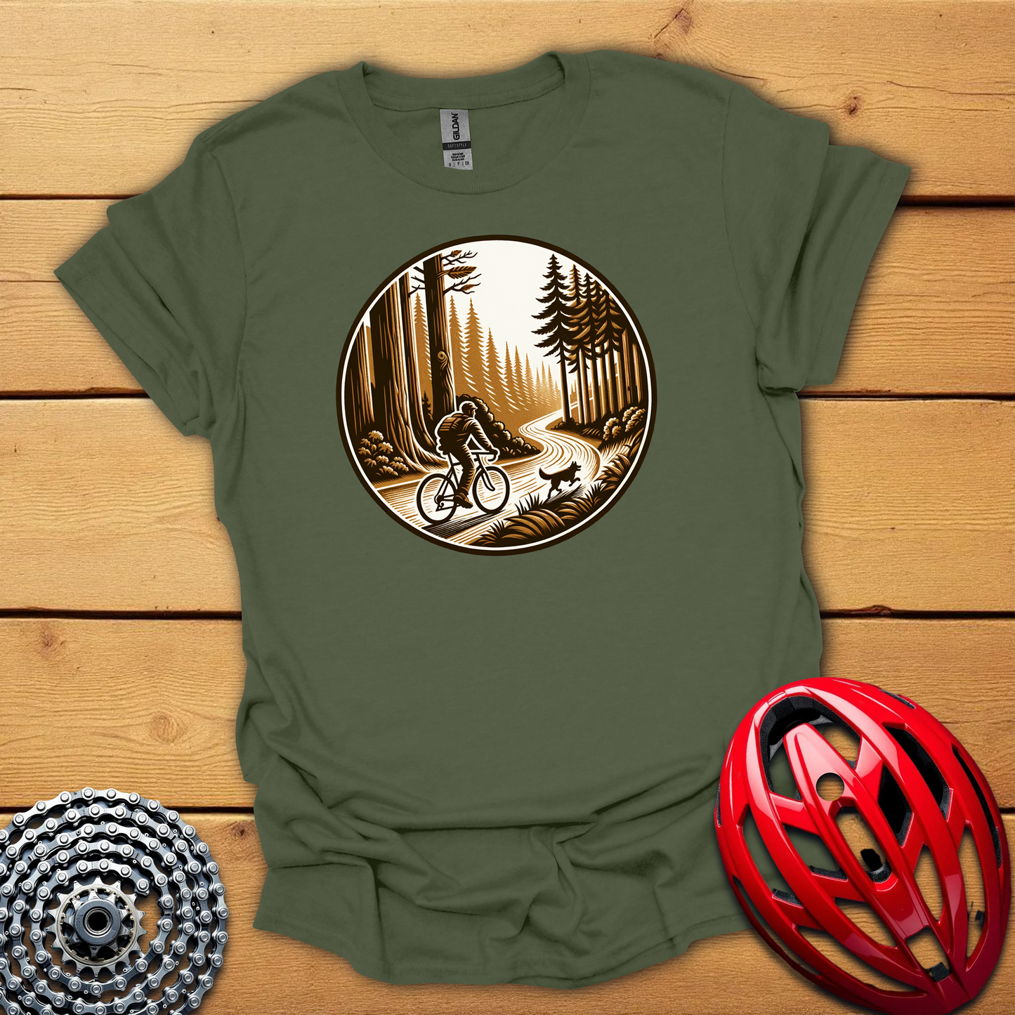 Cycling with my dog T-Shirt