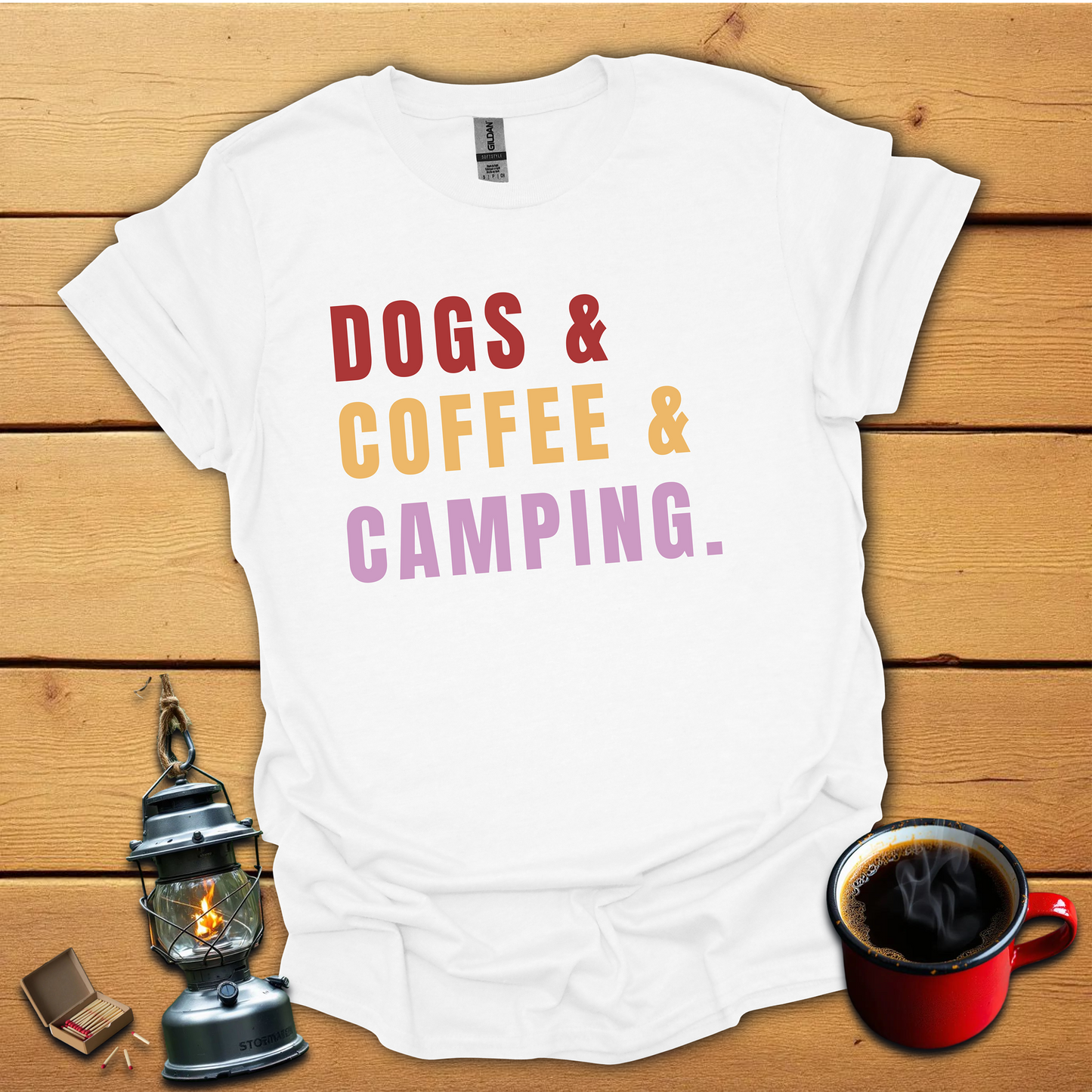 Dogs & Coffee & Camping T-Shirt