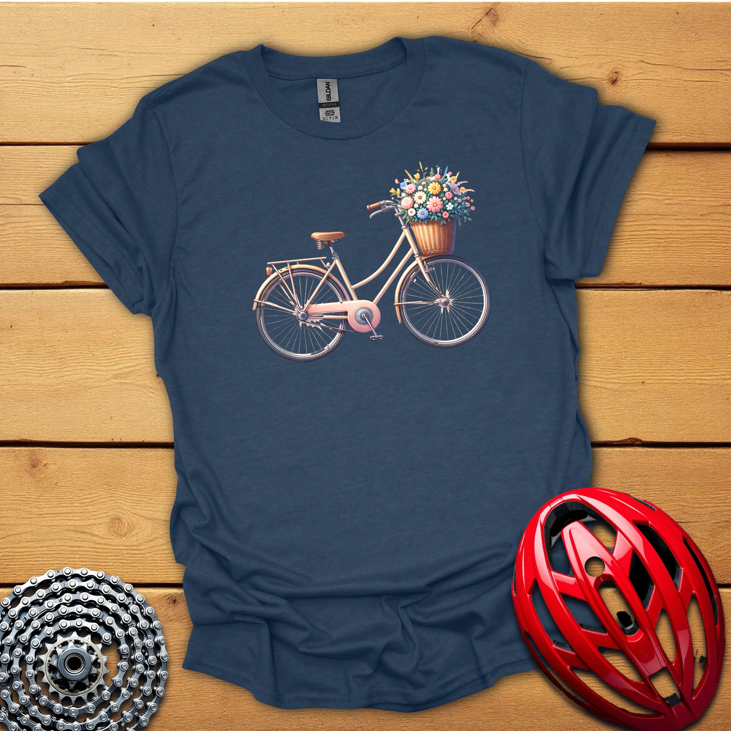 Floral bicycle T-Shirt