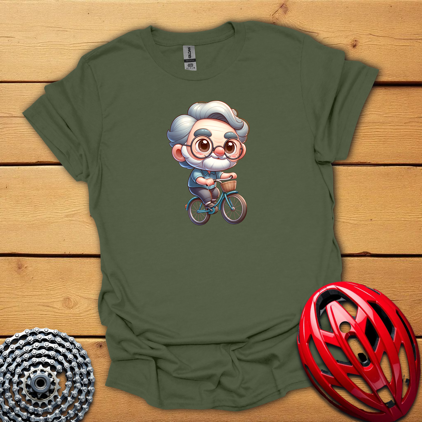 Funny old guy cycling T-Shirt