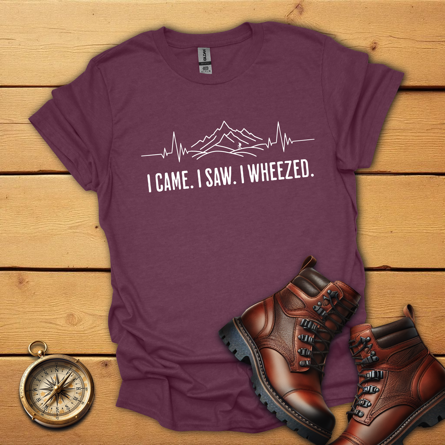 I came I saw I wheezed hiking T-Shirt