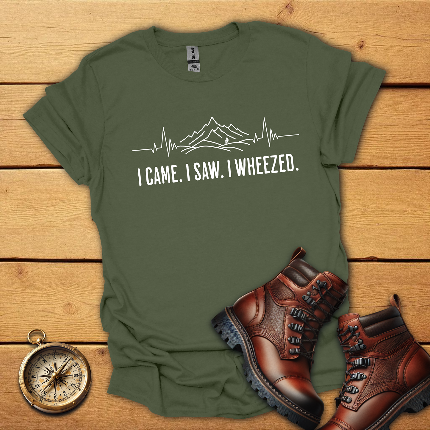 I came I saw I wheezed hiking T-Shirt