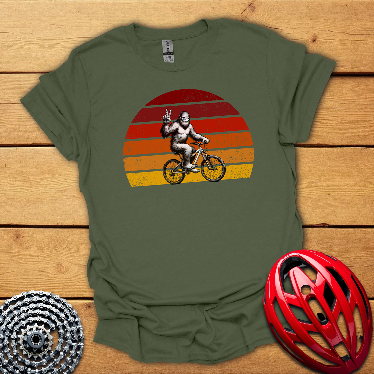 Mythical creatures cycling, hiking and camping