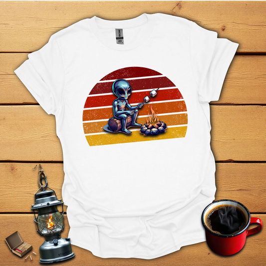 Alien at the campfire T-Shirt