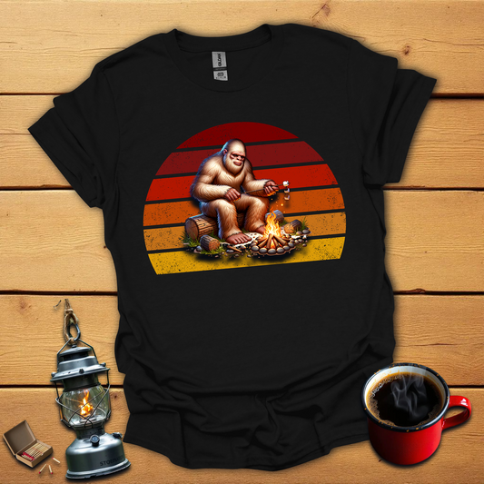 Bigfoot roasting marshmallows T-Shirt