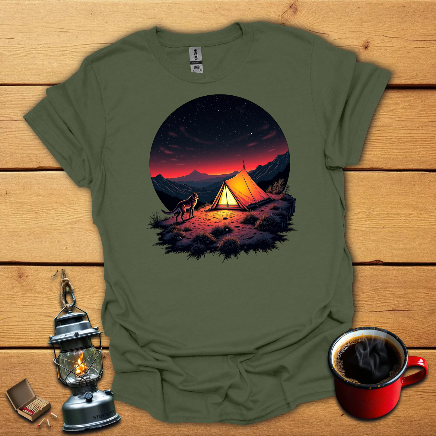 Camping with my Dog T-Shirt