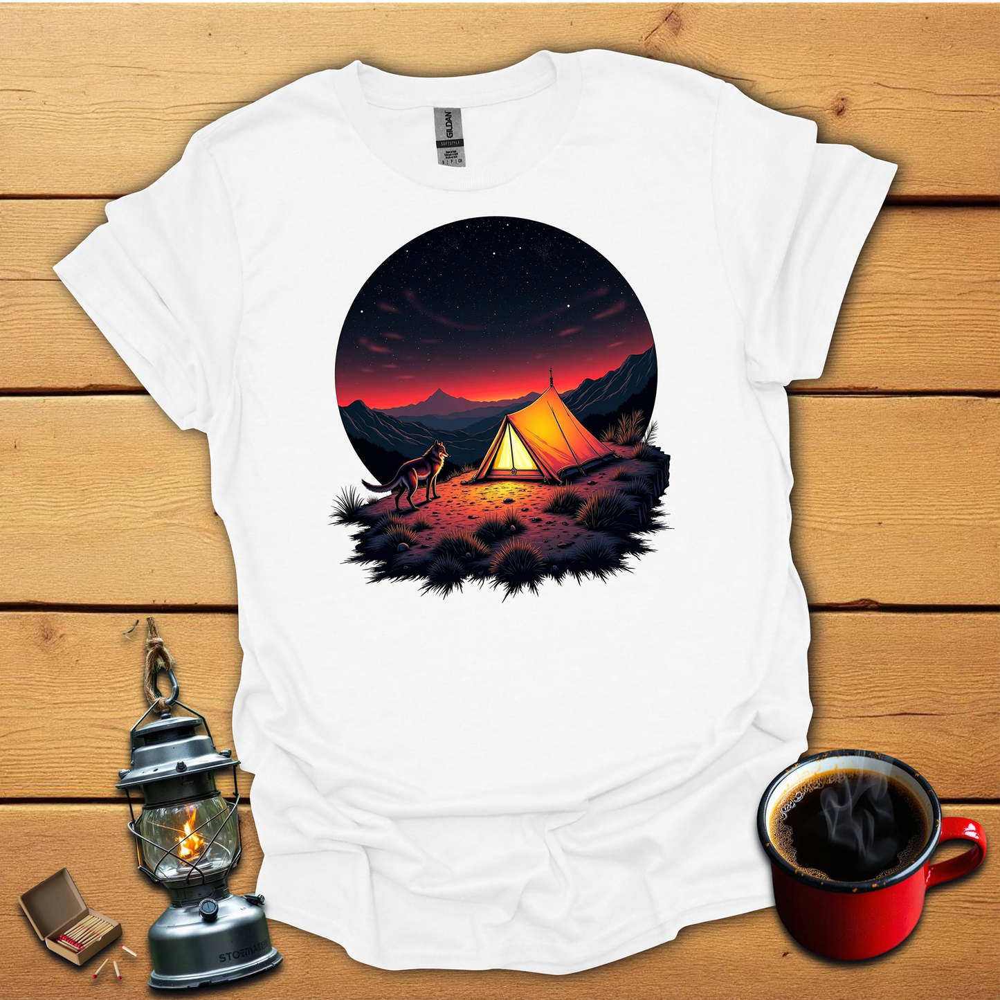 Camping with my Dog T-Shirt