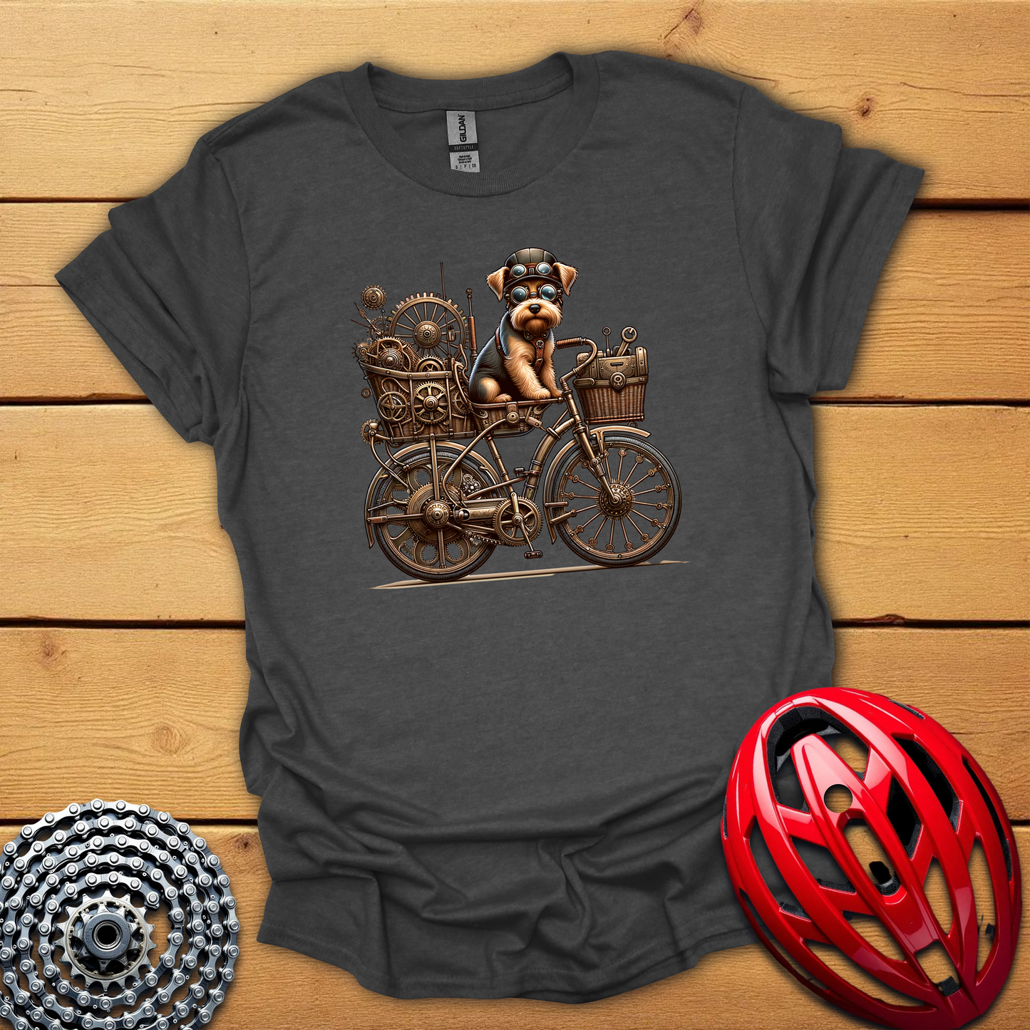 Cycling with dogs T-Shirt