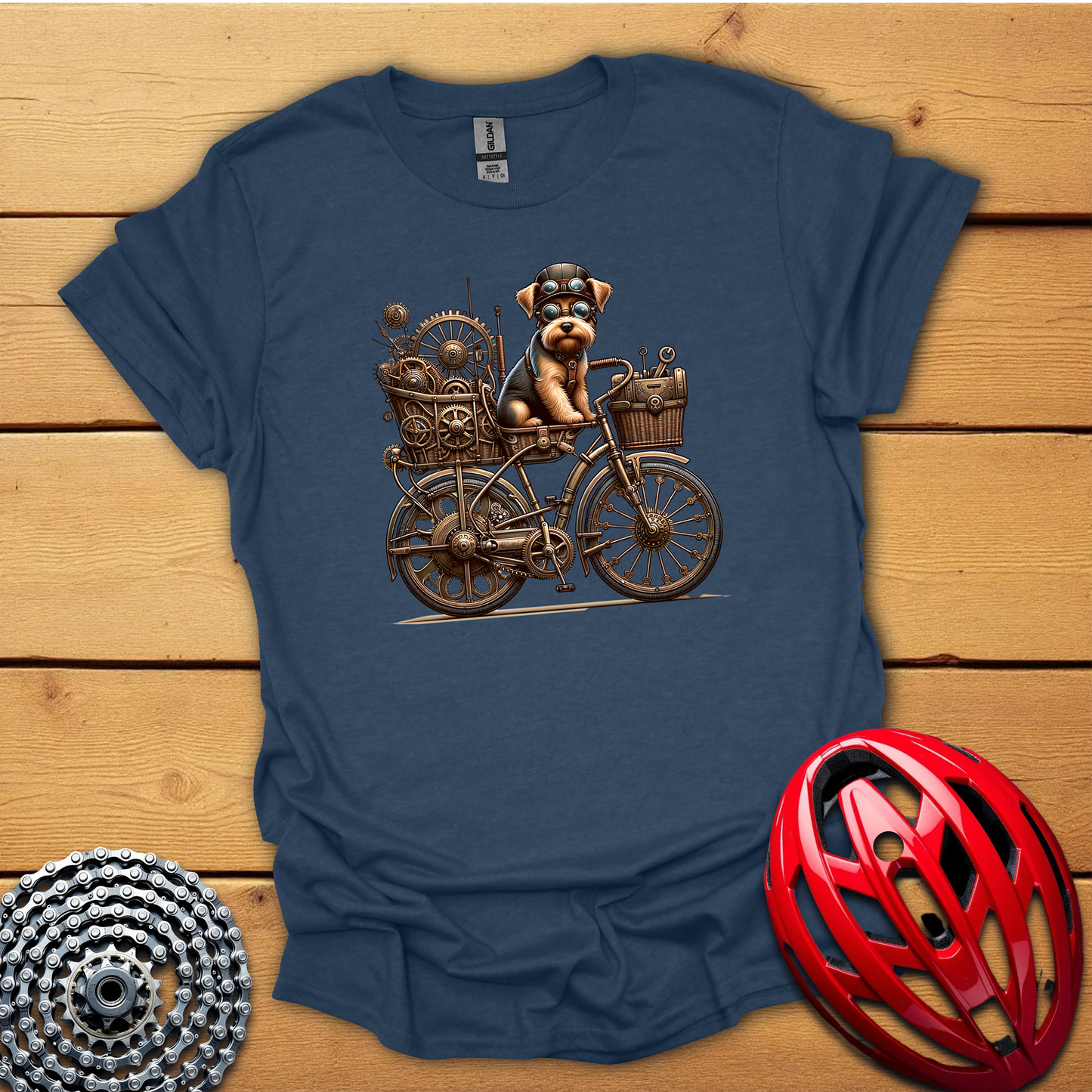 Cycling with dogs T-Shirt
