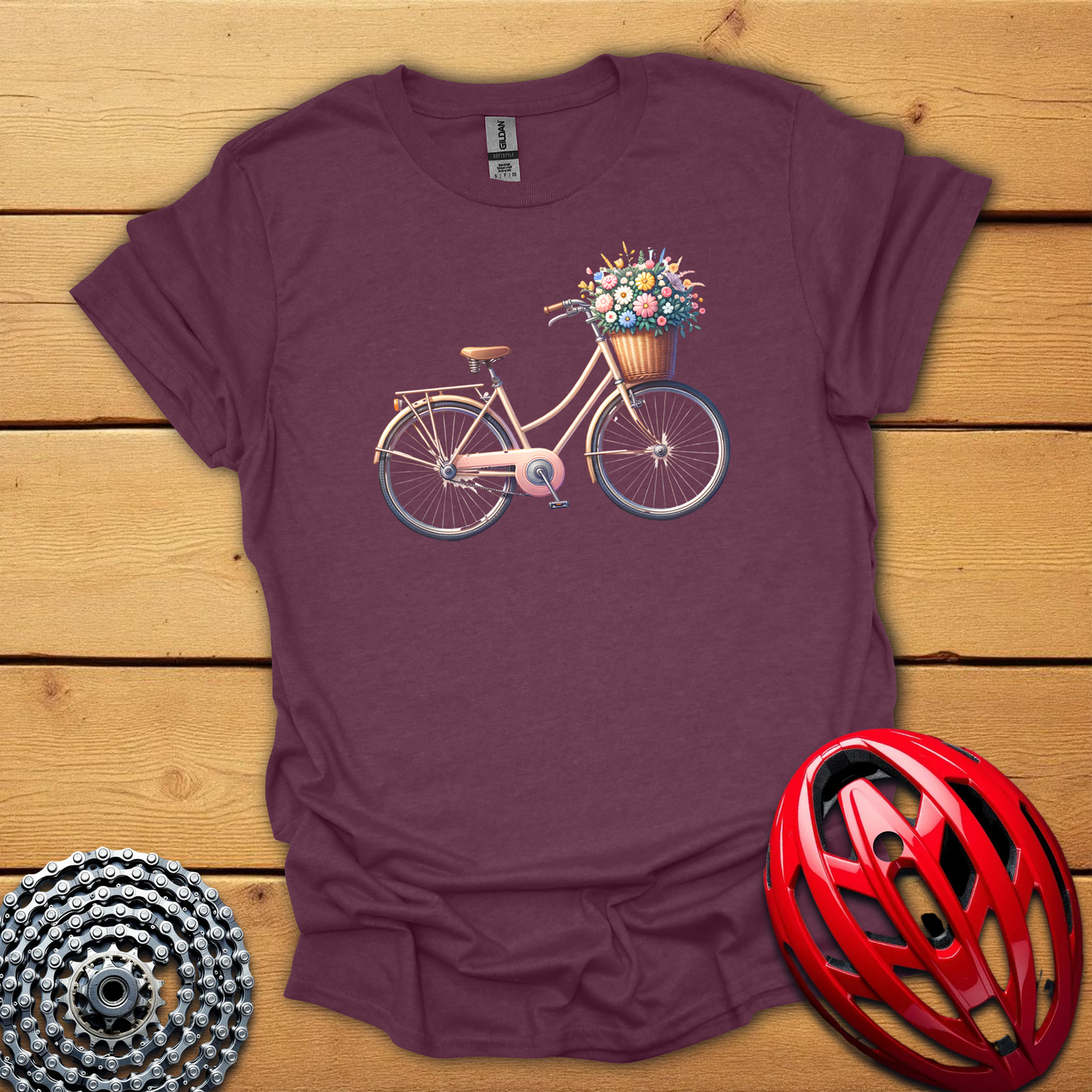 Floral bicycle T-Shirt