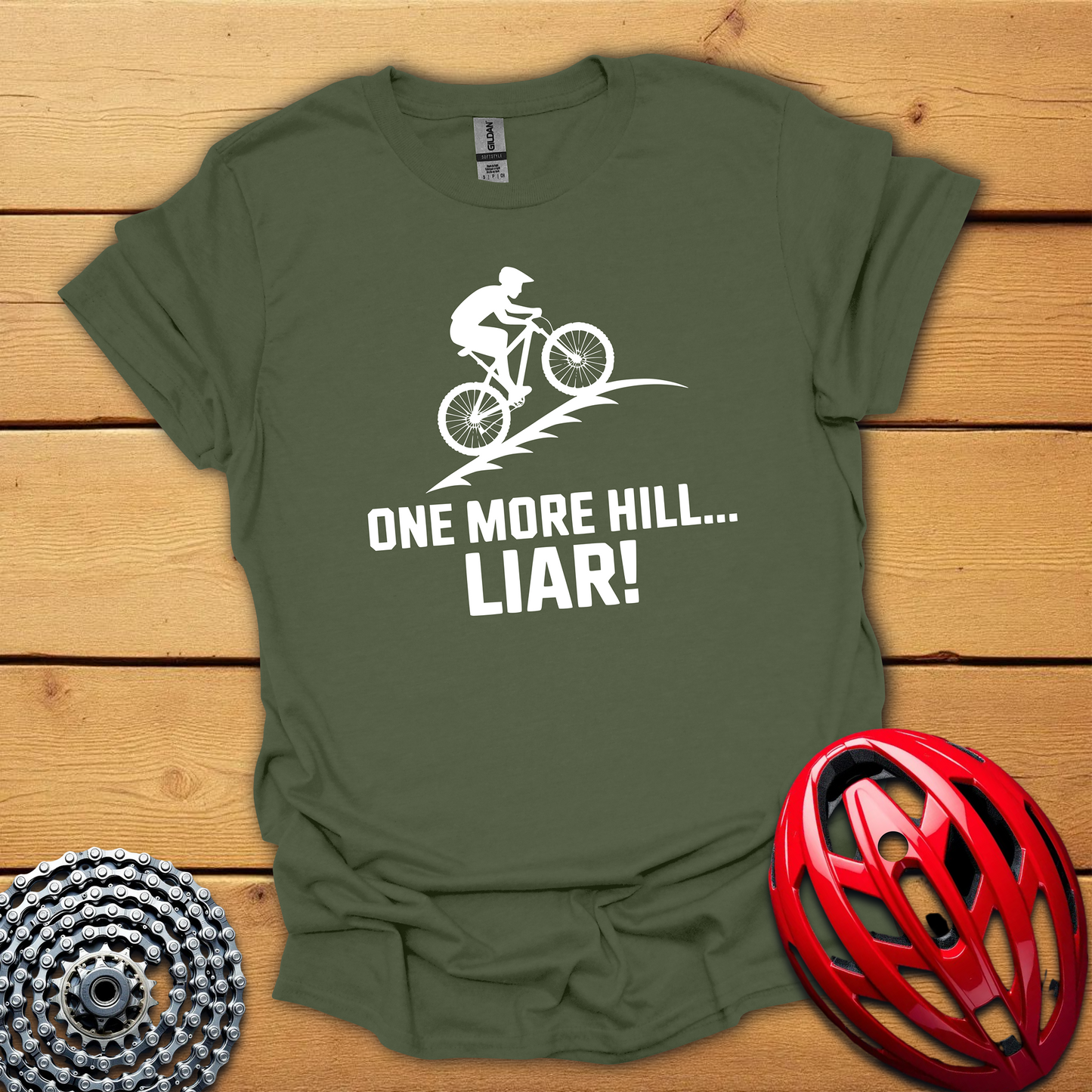 One more hill... Liar! MTB T-Shirt