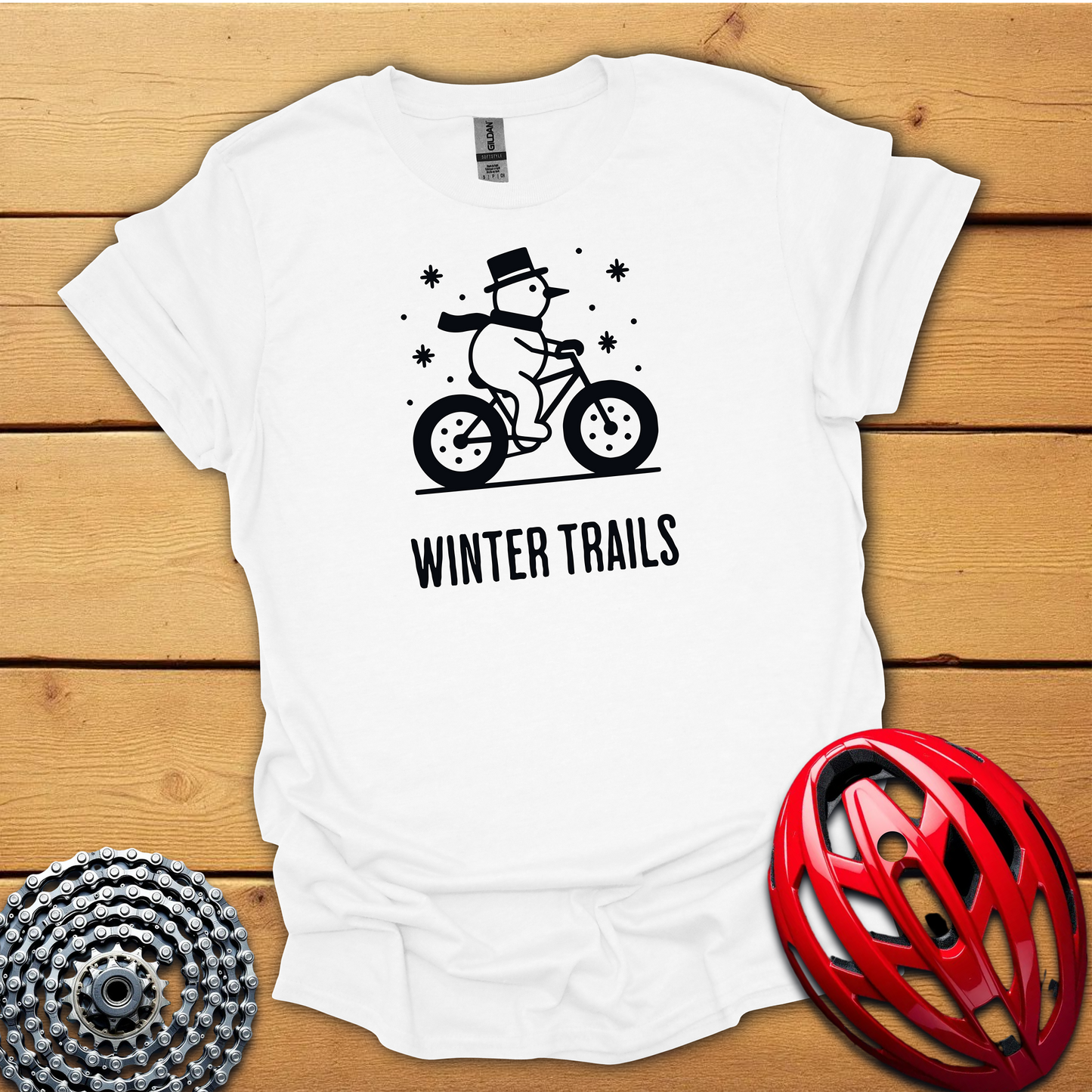 Winter Trails 1 cycling T-Shirt