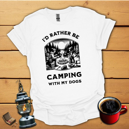I'd rather be camping with my dogs 1 T-Shirt